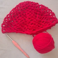 دست بافت باندانا و کلاه توری|لباس|فشم, |دیوار