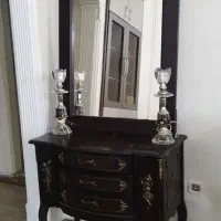 آینه کنسول و شمعدان|بوفه، ویترین، کنسول|مشهد, نیروی هوایی|دیوار