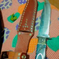 چاقو کلمبیایی چرم سرچ|کلکسیون اشیاء عتیقه|فاضل آباد, |دیوار