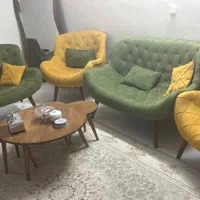 مبل پذیرایی و میز و میز عسلی