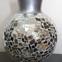 گلدان آینه کاری