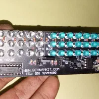 چراغ پلیسی با 48 دیود نورانی قرمز و آبی دست ساز