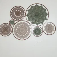 آویز دیوارکوب ماندالا بافی دریم کچر و بادزنگ