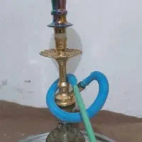 قلیون برنجی و گاز رومیزی سه شعله