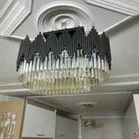 ۲ عدد لوستر کریستالی|لوستر و چراغ آویز|تهران, دولاب|دیوار