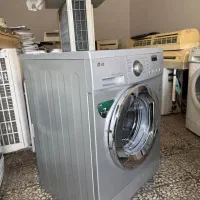 لباسشویی الجی نقره ای و سفید وسیلور اصل کره