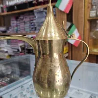 دله قهوه برنجی اصل|سماور، چای‌ساز، قهوه‌ساز|کاکی, |دیوار