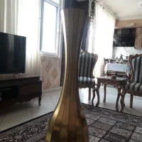 گلدان طلایی بلند|صنایع دستی و سایر لوازم تزئینی|مشهد, سرافرازان|دیوار