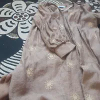 کت تک مشکی همراه سرافون قهوایی توافقی