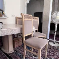 میز ناهارخوری ۸ نفره منبت کاری شده|میز و صندلی غذاخوری|تهران, مینی‌سیتی (شهرک نفت)|دیوار