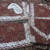 دو سرویس کامل ترمه ۱۰ تیکه.جانماز و رومیزی نو|پرده، رانر، رومیزی|مشهد, کشاورز|دیوار