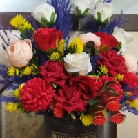 گل تبریک بسیار نو دو عدد