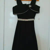 لباس مجلسی مشکی ساتن|لباس|قاسمآباد (خواف), |دیوار