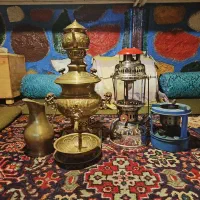 سماور و چراغ تور قدیمی