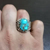 انگشتر فیروزه نیشابور نقره 925|جواهرات|اراک, |دیوار