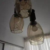 لوستر آویز ۳حبابی