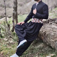 ست کواوپانتول مشکی ساده