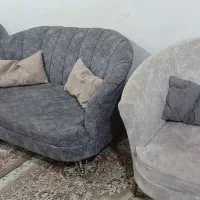 مبل راحتی صدفی پایه فلزی|مبلمان خانگی و میز عسلی|ساری, |دیوار