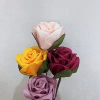گل گروگن زیبا با روبان|گل مصنوعی|شیراز, اصلاح‌نژاد|دیوار