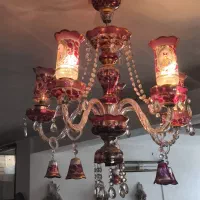 لوستر ۶ شاخه شاه عباسی عتیقه