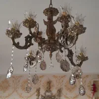 لوستر برنز ۸ شعله