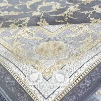 فرش1200شانه گل ابریشم وطلاکوب اصلی