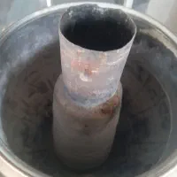 سماور زغالی برنز سنگین|کلکسیون اشیاء عتیقه|مرند, |دیوار