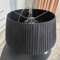 لوستر پارچه مشکی