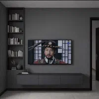 تی وی وال مینیمال طرح زمرد