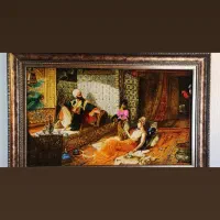 تابلو فرش دستباف چله ابریشم