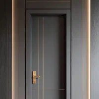 درب اتاق مدل لاین عمودی