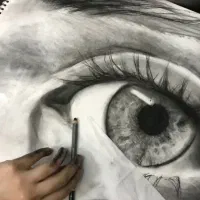 تابلو نقاشی سیاه قلم|تابلو، نقاشی، عکس|تهران, خواجه نظام الملک|دیوار