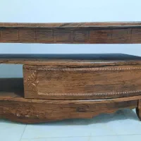 میز تی وی چوب با منبت و سی ان سی شرکتی