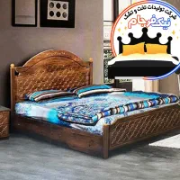 تخت ۱۶۰ در ۲۰۰ طرح چوب وکیوم مدل قو
