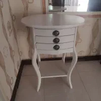دو عدد میز کشو دار چوبی