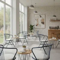 صندلی رستوران کافه فانتزی لوکس فضای سالن و باز|کافیشاپ و رستوران|تهران, سیمای ایران|دیوار