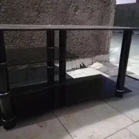 میز تلویزیون شیشه ای مشکی