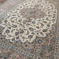 جفت قالی ۹متری کرم گلبهی کاشان دستباف|فرش|تهران, اکباتان|دیوار