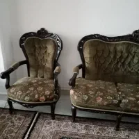 یک دست مبل شش نفره تمیز بدون شکستگی بدون پارگی