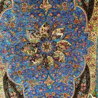 قالیچه نفیس ۸۰ رج تمام ابریشم قم ۳ متری|فرش|تهران, سیمای ایران|دیوار