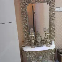 ساعت ایستاده وآینه وکنسول طرح برنزدرحدنو|بوفه، ویترین، کنسول|کرج, میدان میوه و تره بار مرکزی|دیوار