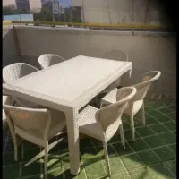 صندلی پلاستیکی طرح حصیری 585