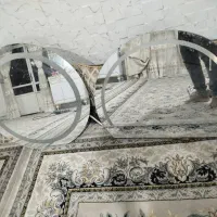 آینه گرد چراغ دار|آینه|میناب, |دیوار