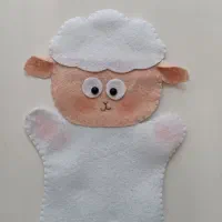 ماسک و دستکش نمایش عروسکی نمدی|اسباببازی|قم, نخودی|دیوار