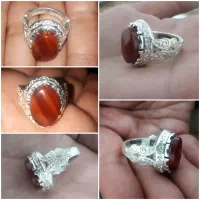 انگشترنقره عقیق سرخ