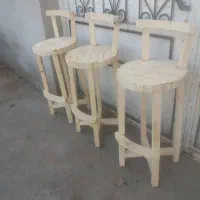 چوب روسی صندلی بلند کف چوب اپنی|میز و صندلی غذاخوری|کرج, فاز ۵ مهرشهر|دیوار