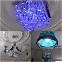 ۳عدد لوستر کریستالی اتاق کودک
