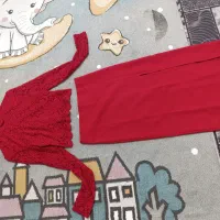 لباس مجلسی دو تیکه سایز۳۶،رنگ قرمز۸۸۰تومن|لباس|باغستان, |دیوار