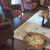 فروش مبل استیل کلاسیک ۷ نفره به همراه ناهارخوری|مبلمان خانگی و میز عسلی|تهران, شهرک غرب|دیوار