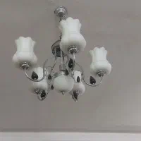 لوستر ۵ شعله سیلور|لوستر و چراغ آویز|مشهد, عامل|دیوار